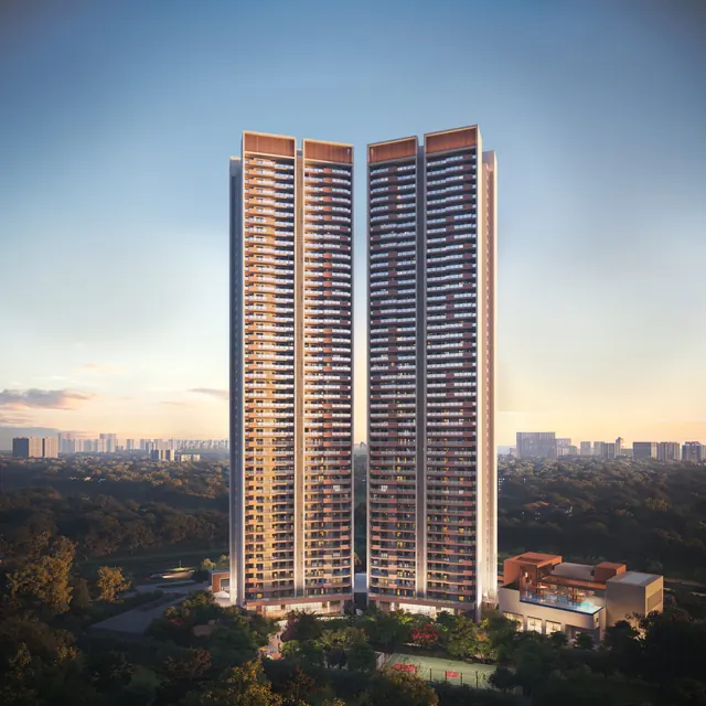 Adani The Marq - twin towers elevation thumbnail