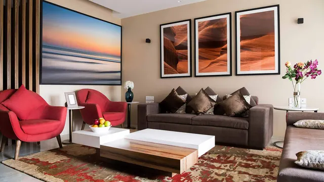 Adani Oyster Grande - sample apartment living room thumbnail