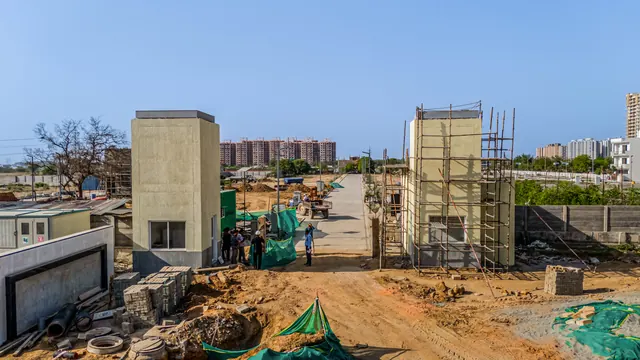 Adani Tatva Estates - site entrance under construction, Apr 2025 (real photo) thumbnail