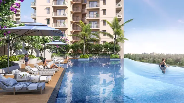 Ashiana Aaroham - infinity pool with towers thumbnail