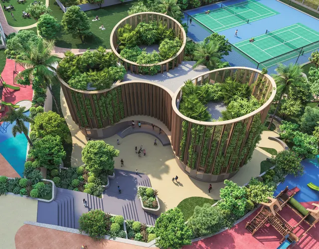 Ashiana Aaroham - learning hub pavilions aerial thumbnail