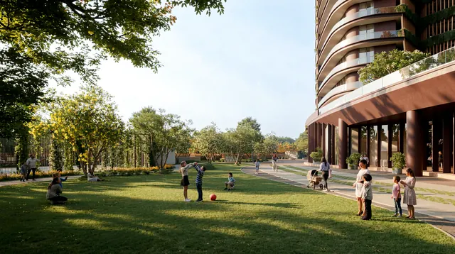 Eldeco Terra & Sol - landscaped lawn render thumbnail