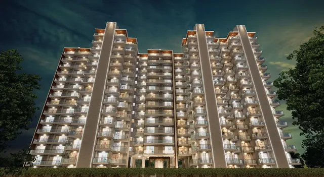Godrej Suprema - towers at night thumbnail