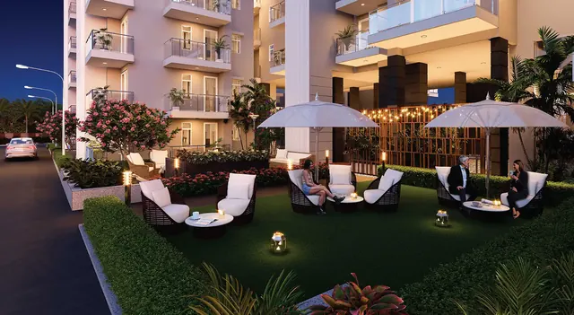 Godrej Suprema - landscaped seating court thumbnail