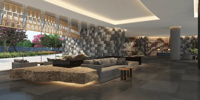 Krisumi Waterfall Residences - clubhouse lobby interior thumbnail