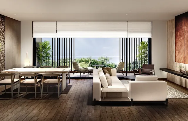 Krisumi Waterside Residences - apartment living room interior thumbnail
