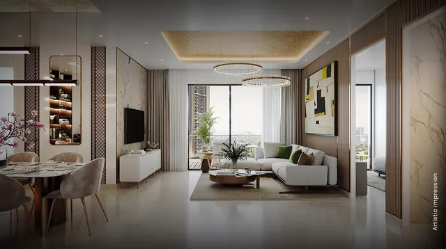 M3M Crown - apartment living room interior thumbnail