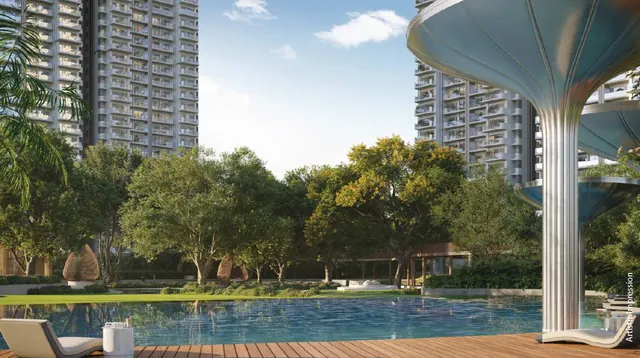 M3M Forestia West - pool deck with canopy thumbnail
