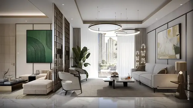 M3M Mansion - apartment living room interior thumbnail