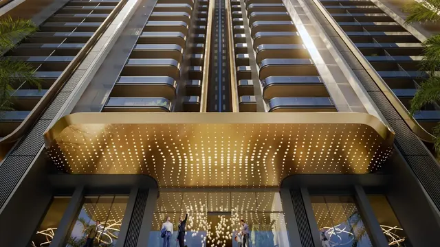 M3M St Andrews - Twin towers and entrance canopy, artistic impression thumbnail