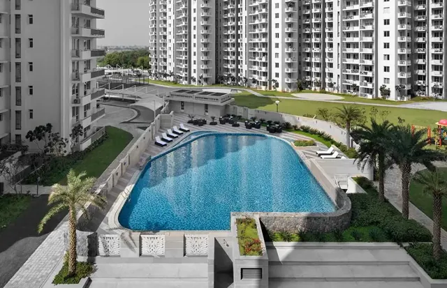 M3M Woodshire towers and swimming pool thumbnail