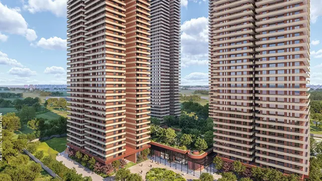 Max Estates 361 - Towers with landscaped podium and forest thumbnail