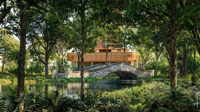 Max Estates 361 - Winding lake with stone bridge in The Forest thumbnail
