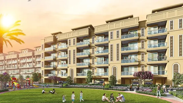 Signature Global City 92 - floors with central lawn at sunset thumbnail