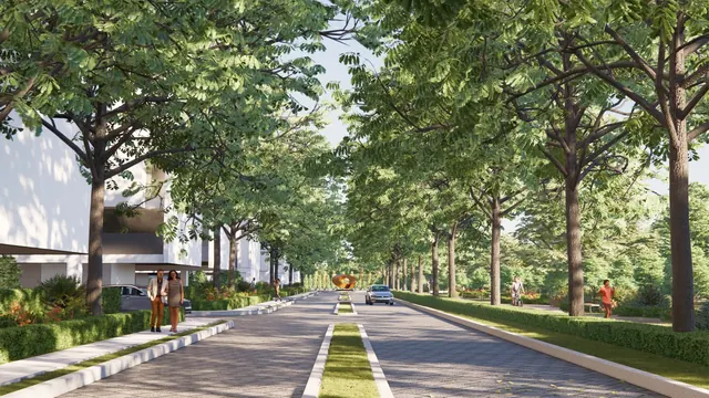 Signature Global City 93 - tree-lined internal avenue thumbnail