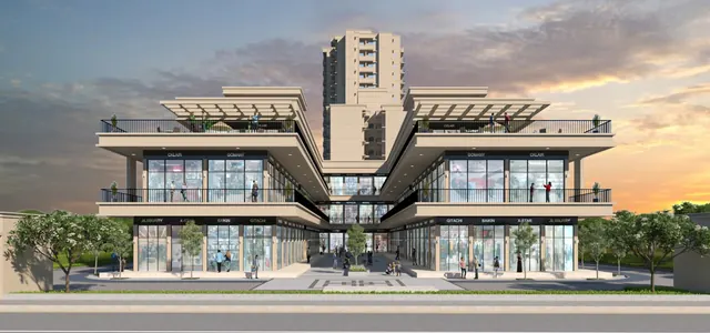 Signature Global Signum 37D IV - Front elevation render of the retail block thumbnail