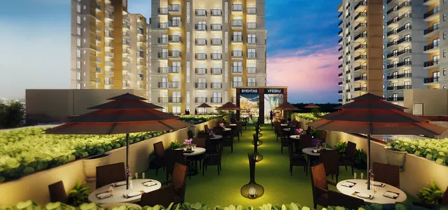 Signature Global Signum 93-2 - Artistic impression of rooftop dining terrace thumbnail