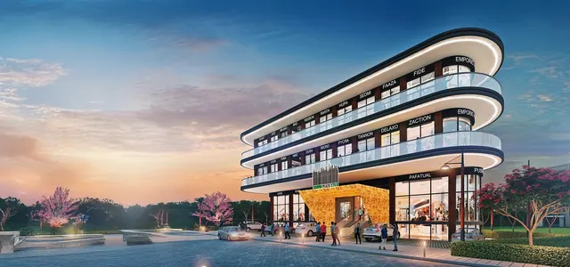 Signature Global Signum Plaza 37D II - Exterior render of the curved retail block thumbnail
