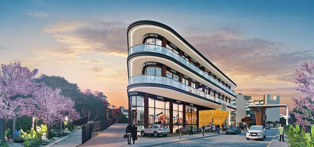 Signature Global Signum Plaza 37D II - Retail block at dusk thumbnail