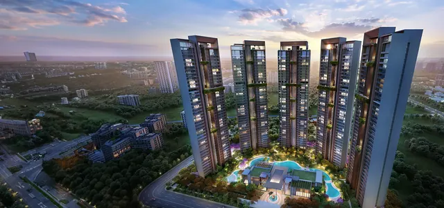 Signature Global Titanium SPR - aerial view of towers and landscape thumbnail