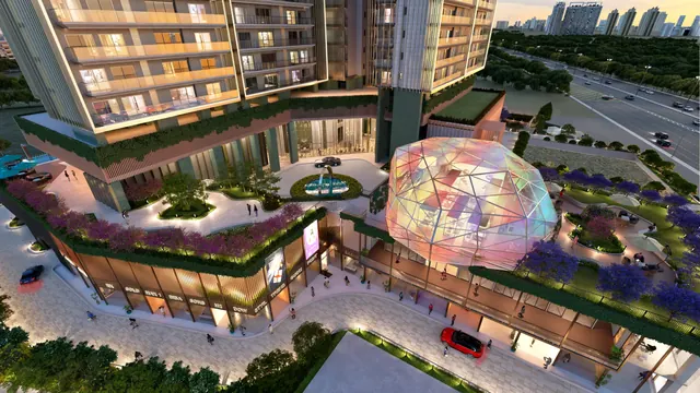 Signature Twin Towers DXP - podium landscape aerial thumbnail