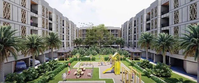 Whiteland Blissville - central green with play area (render) thumbnail
