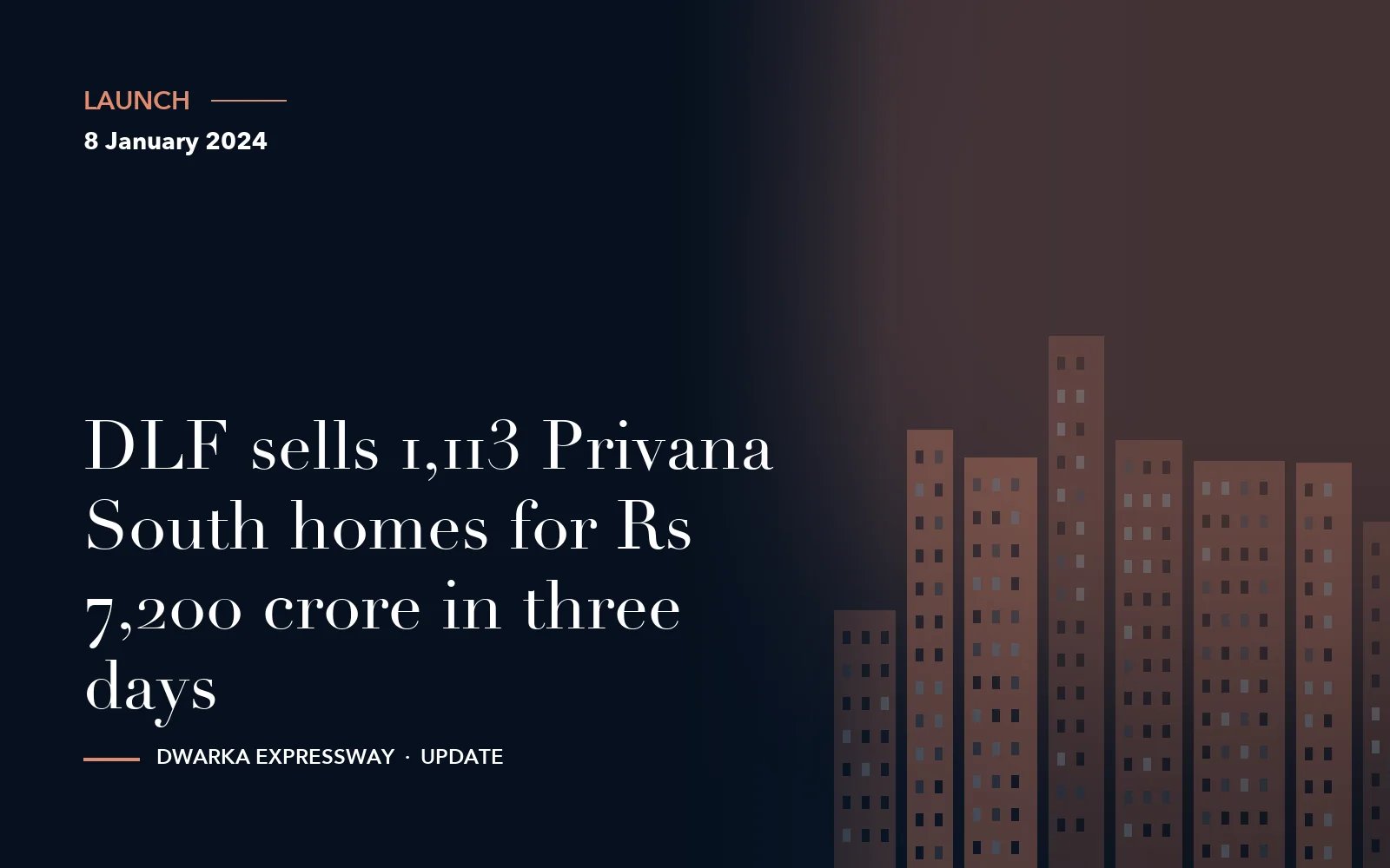 DLF sells 1,113 Privana South homes for Rs 7,200 crore in three days