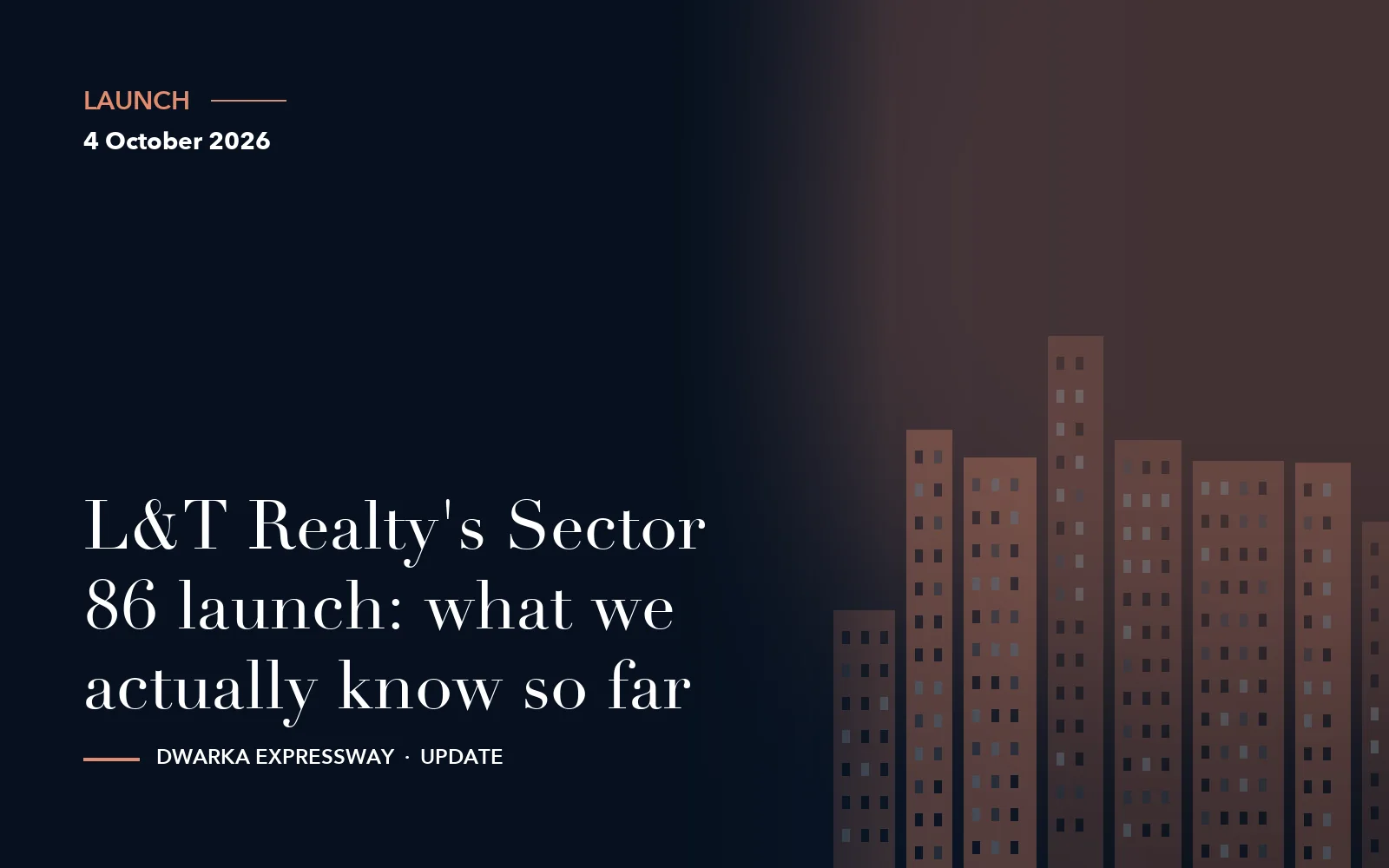 L&T Realty's Sector 86 launch: what we actually know so far